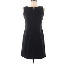Modern Elements Casual Dress - A-Line High Neck Sleeveless: Black Print Dresses - Women's Size 6 Petite