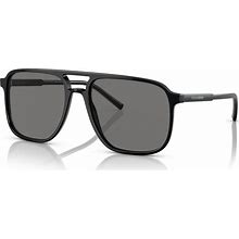 Dolce&Gabbana Men's Polarized Sunglasses, DG442358-P - Black