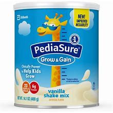Pediasure Grow & Gain Shake Mix Vanilla Pediatric Oral Supplement,