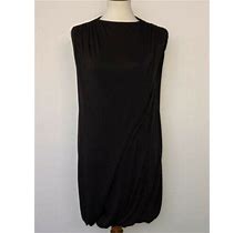 H&M Women's Sheath Dress Black Sleeveless Stretch Fully Lined Size 4