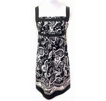 Ann Taylor Dresses | Ann Taylor Paisley Print Dress | Color: Black/White | Size: 0