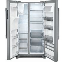 22 Cu Ft Side-By-Side Stainless Refrigerator