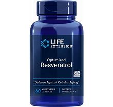 Life Extension Optimized Resveratrol Elite Supplement Vitamin | 60 Veg Caps