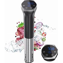 Sous Vide Machine, 1100W Upgraded Sous Vide Cooker Ultra-Quiet Working Sous Vide Cooker Immersion Circulator, Touch Control, Accurate Temperature, Di