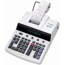 Canon® CP1200DII Commercial Desktop Calculator, Dual Color Print, 4.3 Lps, 4-Key Memory, Heavy Duty, Kickstand, Easy-To-Read Display, Extra Large Display, Item Count, Independent Memory, 12 Digits - CNMCP1200DII