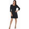 Solid UPF50+ Travel Dress - Black - Size 1X - By Anthony's Resort Wear (Lulu B Clothing)