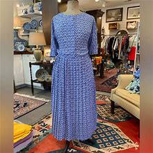 Talbots Dresses | Talbots Dress | Color: Blue/White | Size: 16