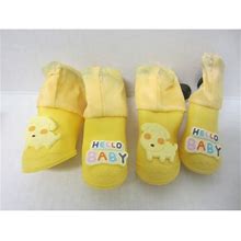 NEW IN PACKAGE 4 YELLOW DOGGIE BOOTS BY HIPIDOG - New Pet Supplies | Color: Yellow | Size: S