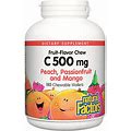 Natural Factors Vitamin C 500Mg,Peach&Passionfruit&Mango,90 Chewable
