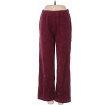 Appleseeds Casual Pants - Mid/Reg Rise: Burgundy Bottoms - Women's Size Small Petite