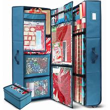 Christmas Wrapping Paper & Holiday Accessories Storage Organizer Box Heavy Duty
