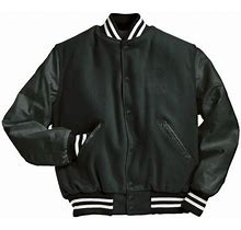 Holloway Sportswear 2XL Varsity Jacket Myrtle/Dark Green/White 224183