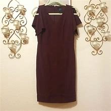 Ann Taylor Factory Dresses | Ann Taylor Factory Petite 0P Midi Dress | Color: Purple | Size: 0P
