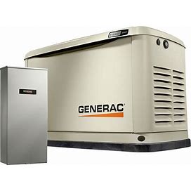 Generac 7172 10Kw Guardian Generator With Wi-Fi & 100A 16-Circuit Transfer Switch