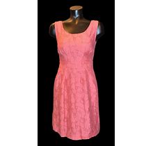 Banana Republic Salmon Pink Sleeveless Short Sheath Dress Sz Petite 0