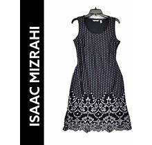 Isaac Mizrahi Dress Size Small Black Women's Paisley Formal Sleeveless