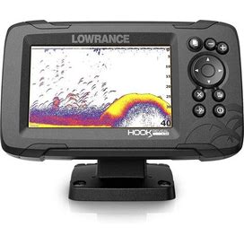 Lowrance Hook Reveal 5 Fish Finder - 5 Inch Screen With Transducer And C-MAP Preloaded Map Options