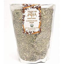 Pride Of India Organic Dry Indian Lemongrass Herb 353Oz 100Gm Full Leaf Certified And Authentic Indian Herb Perfect For Cooking Soups Salads Marina