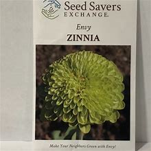 Envy Zinnia Flower - Heirloom Seeds
