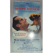 As Good As It Gets (VHS) Jack Nicholson Helen Hunt 1988 Film Academy Award -F3