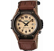 Casio Men's Forester Tan Nylon Strap Watch 41mm - Brown