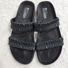 White Mountain Shoes | New White Mountain Women's Hands On Slide Sandal Black Size 8.5 | Color: Black | Size: 8.5