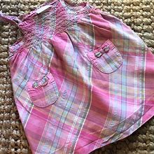 Genuine Baby Dresses | Genuine Baby Pink Plaid Spagetti Strap Dress Sz 3m | Color: Pink/Purple | Size: 3Mb