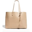 Saint Laurent Shopping Bag East-West Tote In Smooth Leather, Crema Soft, Women's, Handbags & Purses Tote Bags & Totes