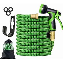 25ft Hose With 8 Function Nozzle, Lightweight Expandable Garden Hose,