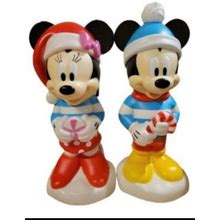 Disney Holiday | Disney Christmas Minnie And Mickey Mouse 24" Lighted Blow Molds. | Color: Red/White | Size: 24"
