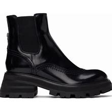 Alexander Mcqueen Shoes | Brand New In Box Alexander Mcqueen Chelsea Boot | Color: Black | Size: 10