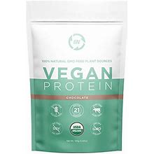 Organic Vegan Protein Powder Trial Size - Plant Based Protein Powder Blend With Pea Protein And Added Organic Omega's - Raw, Non Dairy, Gluten & Soy Free, Non GMO (Chocolate, 5 Serving)