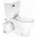 Saniflo 002_083_005 Toilet, Round, Porcelain, Macerator Pump