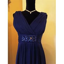 Jessica Howard Purple Chiffon Dress 8