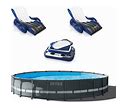 Intex 24-Ft X 24-Ft X 52-In Metal Frame Round Above-Ground Pool With Filter Pump,Ground Cloth,Pool Cover And Ladder | 142012