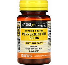Peppermint Oil, Enteric Coated, 50 Mg, 90 Softgels
