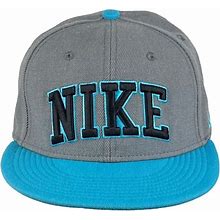 Nike Accessories | Nike True Gray/Teal Snapback Hat Embroidered Logo Wool Blend Baseball Cap | Color: Gray | Size: Os