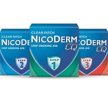 Nicoderm CQ Quit Smoking Cessation 24 Hour Patch Step 1 - 21 Mg Patch Pack Of 14 2130227