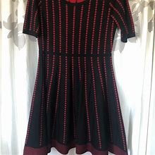 Danny & Nicole Dresses | Like New - Black & Red Sweater Dress | Color: Black/Red | Size: L