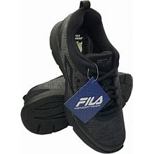 Fila NWT AUTHENTIC MEN's BLACK GRAY CASUAL ATHLETIC SNEAKERS SHOES SIZE 9.5 - New Men | Color: Black | Size: 9.5