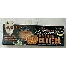 Williams Sonoma Kids Stamped Halloween Cookie Cutters In Box Unused