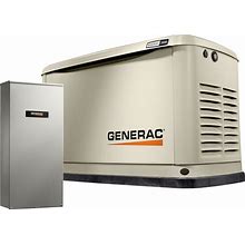 Generac Guardian 18000-Watt Dual Fuel (Liquid Propane/Natural Gas) 200-Amp Home Standby Generator (Automatic Transfer Switch) In White | 7228