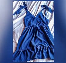 Shein Dresses | Blue Beach Cover Dress | Color: Blue | Size: S