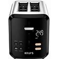 Krups My Memory Digital Stainless Steel 2-Slot Toaster ,Black