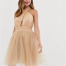 Asos Petite Dresses | Asos Party Dress | Color: Cream | Size: Xl