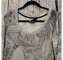 Volcom Dresses | Volcom Organic Black/White Knit A Line Dress | Color: Black/White | Size: L