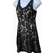Nic+Zoe Dresses | Nic + Zoe Black Lace Sleeveless Twirl Dress Medium Nwt | Color: Black/Tan | Size: M