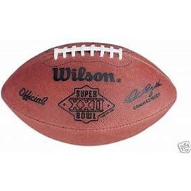 Super Bowl 22 XXII Wilson Official NFL Game Football Redskins Vs. Broncos
