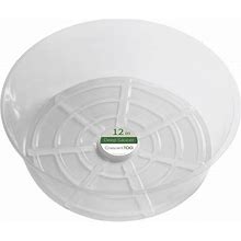 Crescent Garden 3.7 in. H X 12 in. D Plastic Plant Saucer Clear (Pack Of 50) | Maxwarehouse.Com