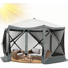Gazebo 12X12 Quick Set Screen Tent Instant Pop Up Canopy For Outdoor